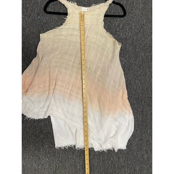 Altar’d State Medium Boho Sleeveless Dress Tan Pink Fringe - Picture 5 of 5